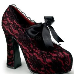 Demonia 5" Platform Lace Overlay Pump (DEMON-11 Final Sale) Sales
