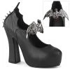 Demonia Pleaser Shoes 5" Metal Bat & Cone Spike Studded Heel (DEMON-18)