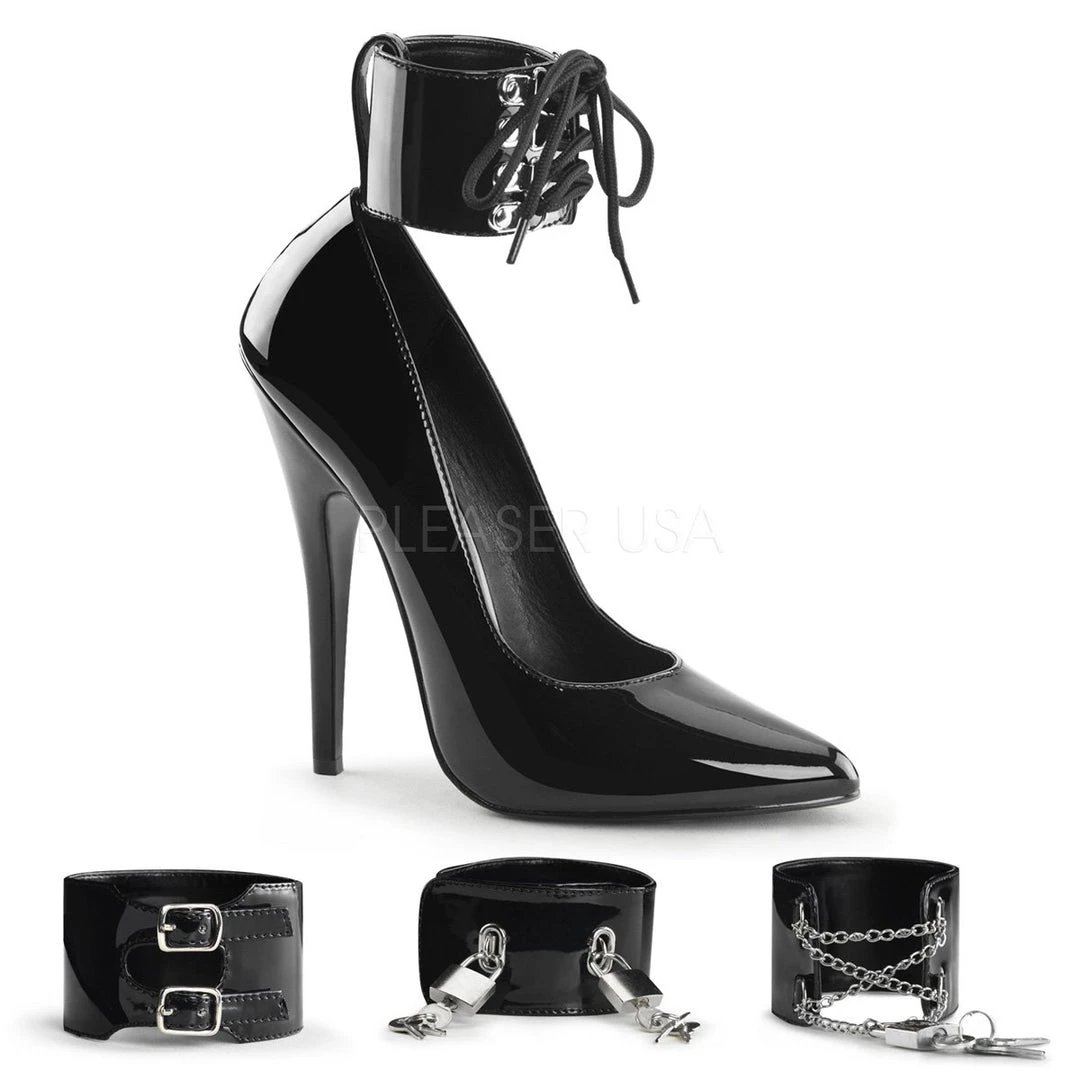 Pleaser Shoes 6" Pump With Interchangeable Ankle Cuffs (Domina-434) 3 Pleaser Shoes 6" Pump With Interchangeable Ankle Cuffs (Domina-434)