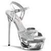 Pleaser Shoes 6 1/2" Stiletto Platform Slide (ECLIPSE-619G)