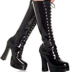 Pleaser Shoes 5" Knee High Platform Boots (ELECTRA-2020) Pink Label