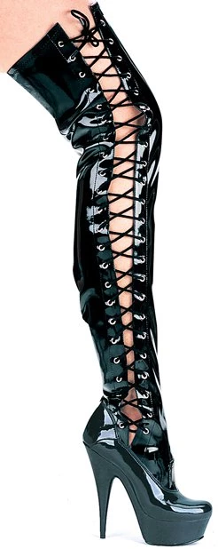 Ellie Shoes Shop By Brand 6" Pointed Stiletto Thigh High (ES609-Ferocious)