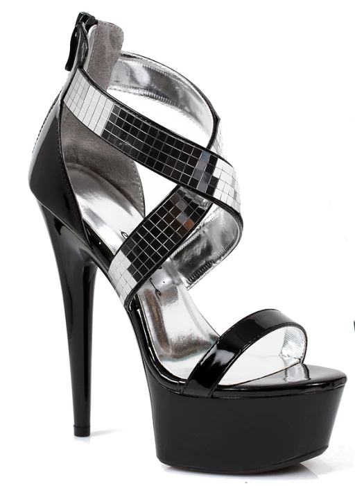 Ellie Shoes 6" Stiletto Heel Platform Sandal(ES609-RONI) 3 Ellie Shoes 6" Stiletto Heel Platform Sandal(ES609-RONI)
