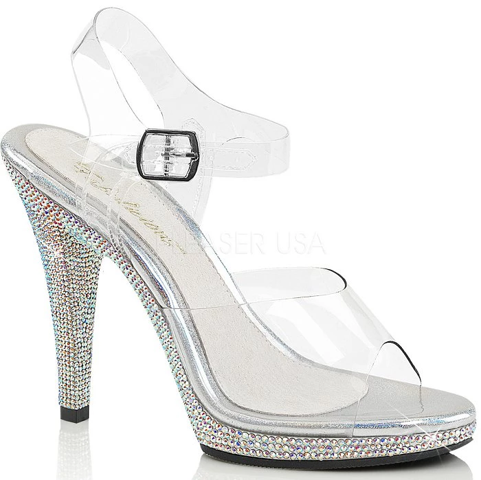 Fabulicious 4.5" Rhinestone Sandal (FLAIR-408DM Final Sale) 3 Fabulicious 4.5" Rhinestone Sandal (FLAIR-408DM Final Sale)