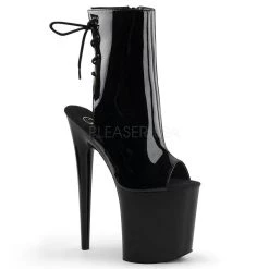 Pleaser Shoes 8" Open Toe Ankle Boot (FLAMINGO-1018)