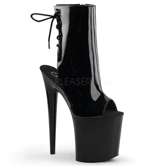 Pleaser Shoes 8" Open Toe Ankle Boot (FLAMINGO-1018) 4 Pleaser Shoes 8" Open Toe Ankle Boot (FLAMINGO-1018)