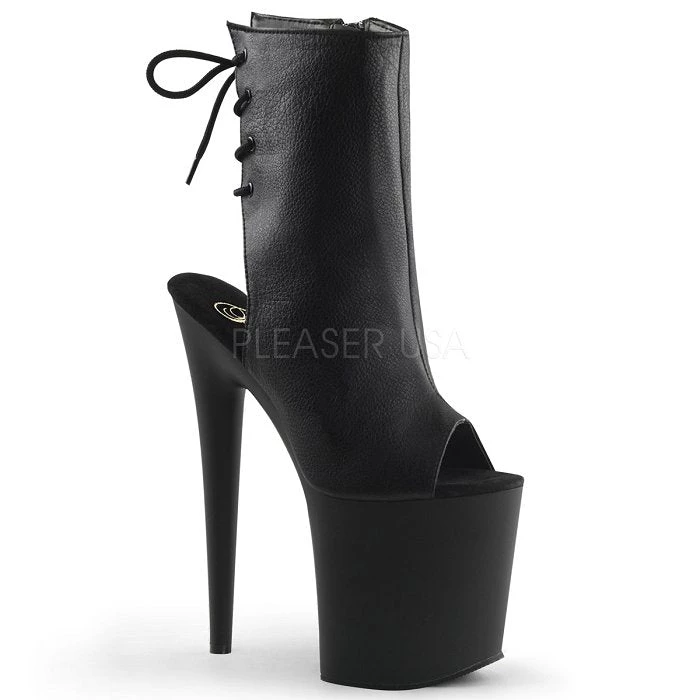 Pleaser Shoes 8" Open Toe Ankle Boot (FLAMINGO-1018) 3 Pleaser Shoes 8" Open Toe Ankle Boot (FLAMINGO-1018)