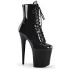 Pleaser Shoes 8" Lace-Up Front Ankle Boot (FLAMINGO-1020)