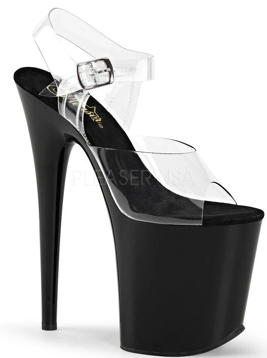 Pleaser Shoes 8" Spike Heel Platform (Flamingo-808) 3 Pleaser Shoes 8" Spike Heel Platform (Flamingo-808)