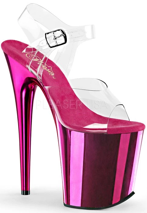 Pleaser Shoes 8" Spike Heel Platform (Flamingo-808) 9 Pleaser Shoes 8" Spike Heel Platform (Flamingo-808)