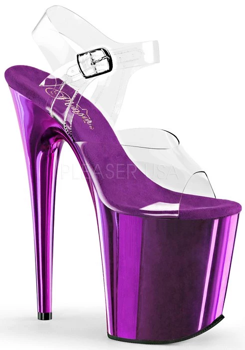 Pleaser Shoes 8" Spike Heel Platform (Flamingo-808) 8 Pleaser Shoes 8" Spike Heel Platform (Flamingo-808)