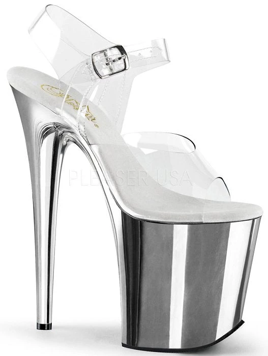 Pleaser Shoes 8" Spike Heel Platform (Flamingo-808) 6 Pleaser Shoes 8" Spike Heel Platform (Flamingo-808)