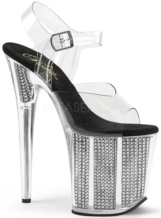 Pleaser Shoes 8" Spike Rhinestone Platform (FLAMINGO-808SRS) 3 Pleaser Shoes 8" Spike Rhinestone Platform (FLAMINGO-808SRS)