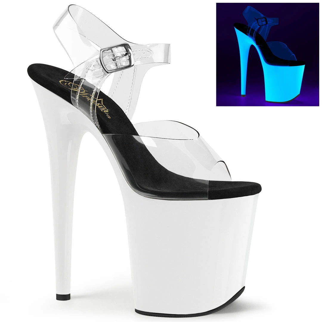 Pleaser Shoes 8" Spike Heel Platform (FLAMINGO-808UV) 3 Pleaser Shoes 8" Spike Heel Platform (FLAMINGO-808UV)