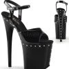Pleaser Shoes 8 " Stiletto Rhinestone Platform (FLAMINGO-809ABLS)