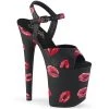Pleaser Shoes 8" Kiss Platform (FLAMINGO-809KISSES)