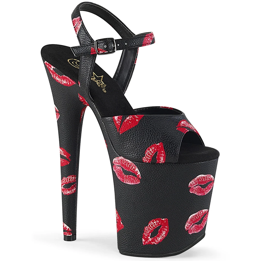 Pleaser Shoes 8" Kiss Platform (FLAMINGO-809KISSES) 3 Pleaser Shoes 8" Kiss Platform (FLAMINGO-809KISSES)