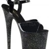 Pleaser Shoes 8 " Stiletto Glitter Platform (FLAMINGO-809MG)