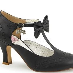 Pin Up Couture 3" Kitten T-Strap Pump (FLAPPER-11) Pleaser Shoes 9 Pin Up Couture 3