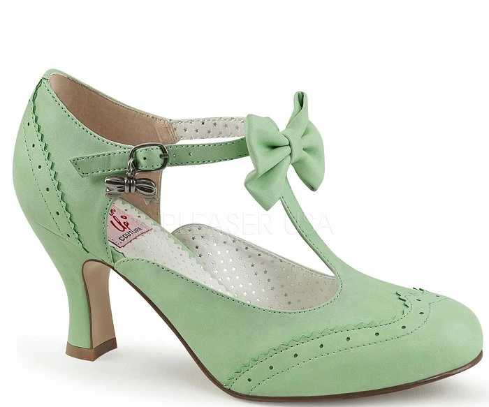 Pin Up Couture 3" Kitten T-Strap Pump (FLAPPER-11) Pleaser Shoes 5 Pin Up Couture 3" Kitten T-Strap Pump (FLAPPER-11) Pleaser Shoes