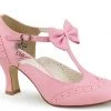Pin Up Couture 3" Kitten T-Strap Pump (FLAPPER-11) Pleaser Shoes