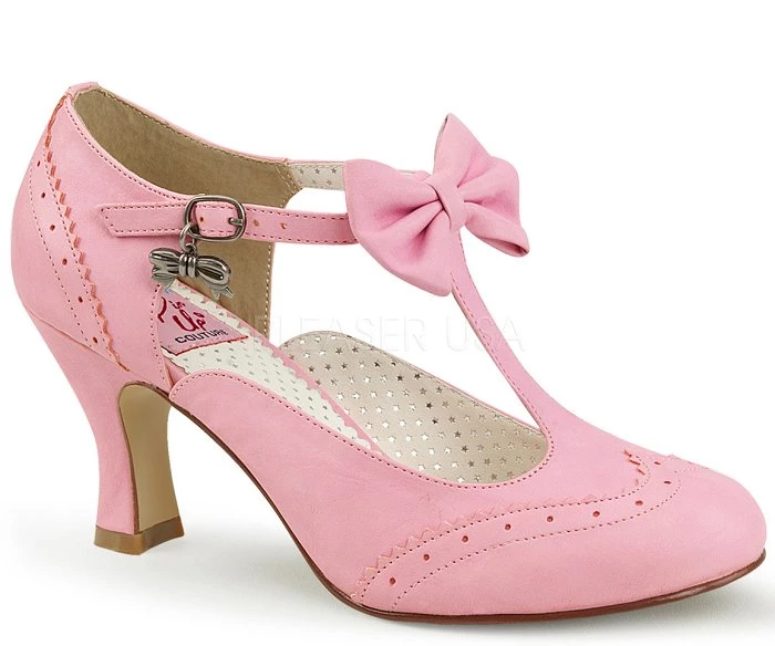 Pin Up Couture 3" Kitten T-Strap Pump (FLAPPER-11) Pleaser Shoes 3 Pin Up Couture 3" Kitten T-Strap Pump (FLAPPER-11) Pleaser Shoes