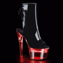 Pleaser Shoes 7" Heel LED Light-Up Boot (FLASHDANCE-1018-7)