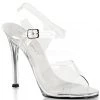 Fabulicious Pleaser Shoes 4.5" Clear Sandal (GALA-08)