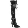 Demonia 4" Thigh High Goth Lolita Boot (GLAM-300) 1 Demonia 4" Thigh High Goth Lolita Boot (GLAM-300)