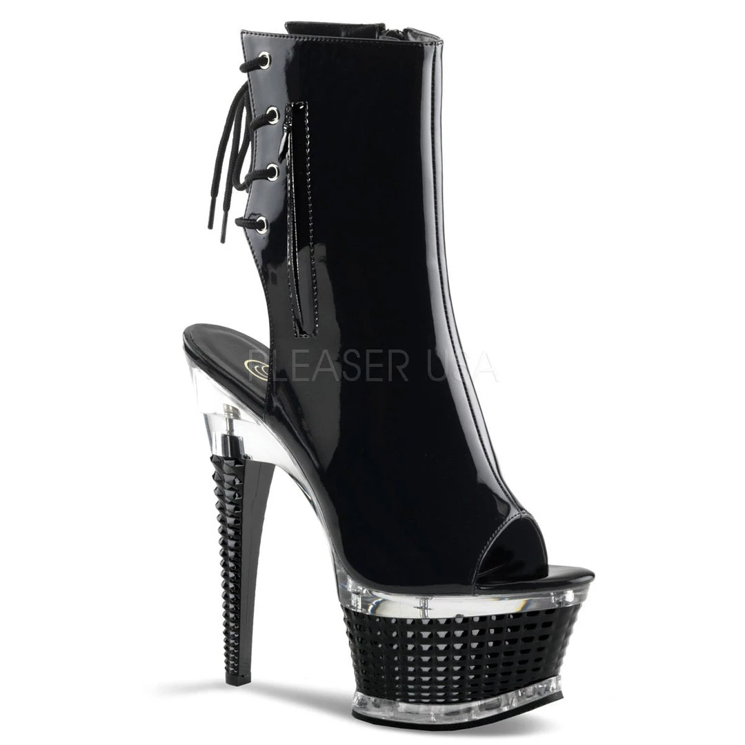 Pleaser Shoes 6 1/2" Textured Platform Bootie (ILLUSION-1018) 3 Pleaser Shoes 6 1/2" Textured Platform Bootie (ILLUSION-1018)