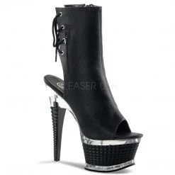 Pleaser Shoes 6 1/2" Textured Platform Bootie (ILLUSION-1018)