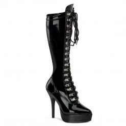Pleaser Shoes 5 1/4" Lace-Up Platform Knee Boot (INDULGE-2024)