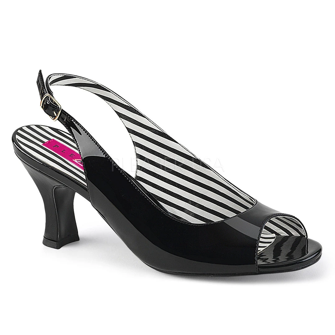 Pink Label By Pleaser 3" Heel Open Toe Slingback (JENNA-02) 3 Pink Label By Pleaser 3" Heel Open Toe Slingback (JENNA-02)