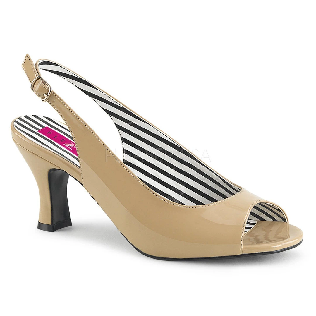 Pink Label By Pleaser 3" Heel Open Toe Slingback (JENNA-02) 5 Pink Label By Pleaser 3" Heel Open Toe Slingback (JENNA-02)