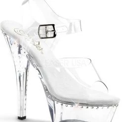 Pleaser Shoes 6" Heel Rhinestone Platform Shoe (KISS-208LS)