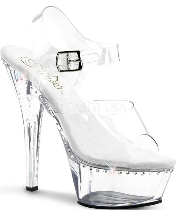 Pleaser Shoes 6" Heel Rhinestone Platform Shoe (KISS-208LS) 3 Pleaser Shoes 6" Heel Rhinestone Platform Shoe (KISS-208LS)