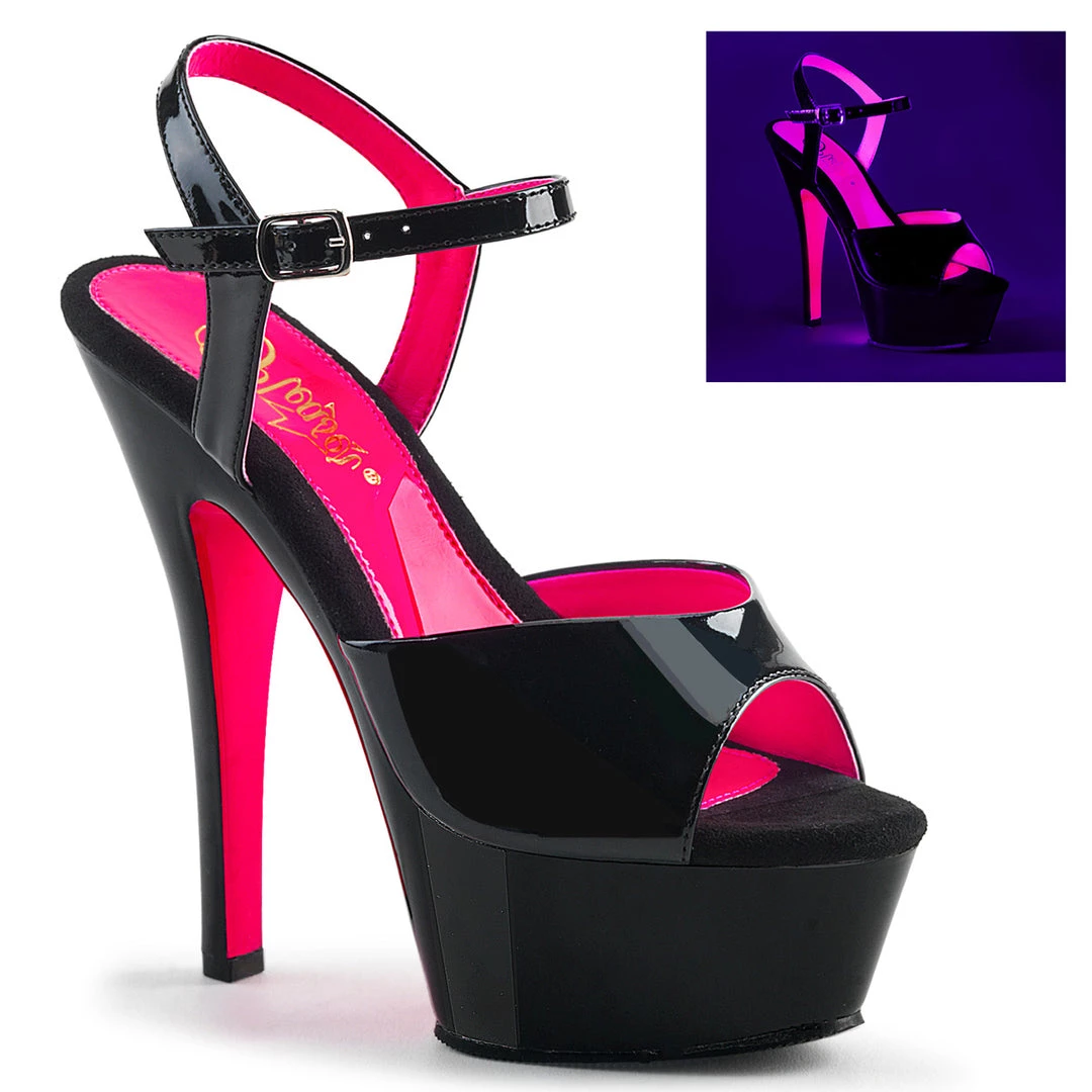 Pleaser Shoes 6" Heel Neon Platform (KISS-209TT Final Sale) 3 Pleaser Shoes 6" Heel Neon Platform (KISS-209TT Final Sale)