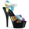 Pleaser Shoes 6" Heel Iridescent Ankle Strap Platform Sandal (KISS-220MMR)