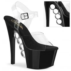 Pleaser Shoes 7" Brass Knuckle Stiletto Platform (KNUCKS-708)