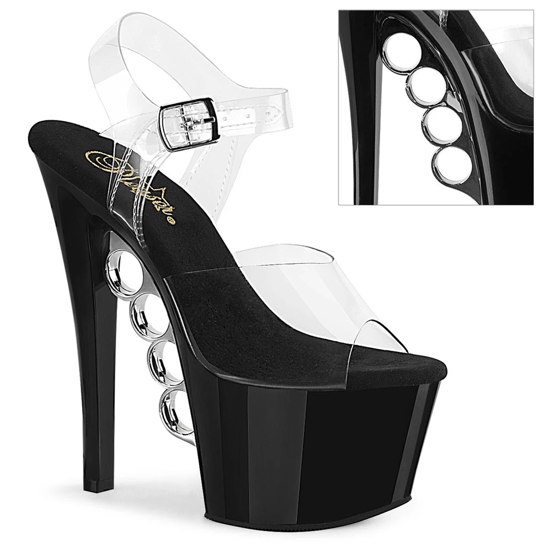 Pleaser Shoes 7" Brass Knuckle Stiletto Platform (KNUCKS-708) 3 Pleaser Shoes 7" Brass Knuckle Stiletto Platform (KNUCKS-708)