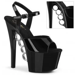 Pleaser Shoes 7" Brass Knuckle Stiletto Heel (KNUCKS-709)
