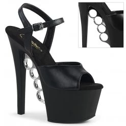 Pleaser Shoes 7" Brass Knuckle Stiletto Heel (KNUCKS-709)