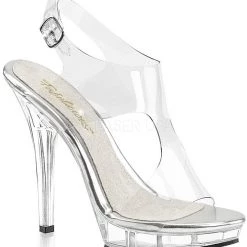 Fabulicious Pleaser Shoes 5" Stiletto Mini-Platform Sandal (LIP-107)