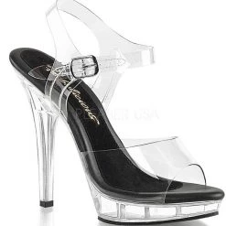 Fabulicious Pleaser Shoes 5" Stiletto Mini-Platform Sandal (LIP-108) 9 Fabulicious Pleaser Shoes 5