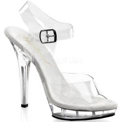 Fabulicious Pleaser Shoes 5" Stiletto Mini-Platform Sandal (LIP-108)