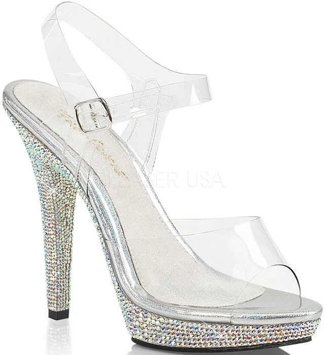 Fabulicious Pleaser Shoes 5" Stiletto Mini-Platform Sandal (LIP-108DM) 3 Fabulicious Pleaser Shoes 5" Stiletto Mini-Platform Sandal (LIP-108DM)