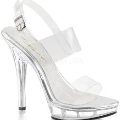 Fabulicious Pleaser Shoes 5" Stiletto Mini-Platform Sandal (LIP-114)