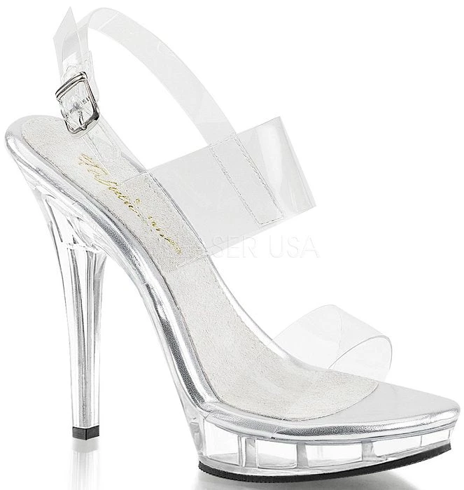 Fabulicious Pleaser Shoes 5" Stiletto Mini-Platform Sandal (LIP-114) 3 Fabulicious Pleaser Shoes 5" Stiletto Mini-Platform Sandal (LIP-114)