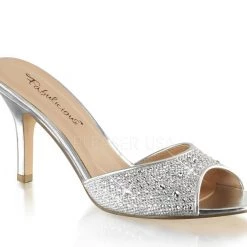 Fabulicious Shop By Style 3 1/4" Rhinestone Kitten Heel (LUCY-01)