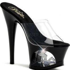 Pleaser Shoes 7 " Rhinestone Platform Sandal (MOON-701TG)